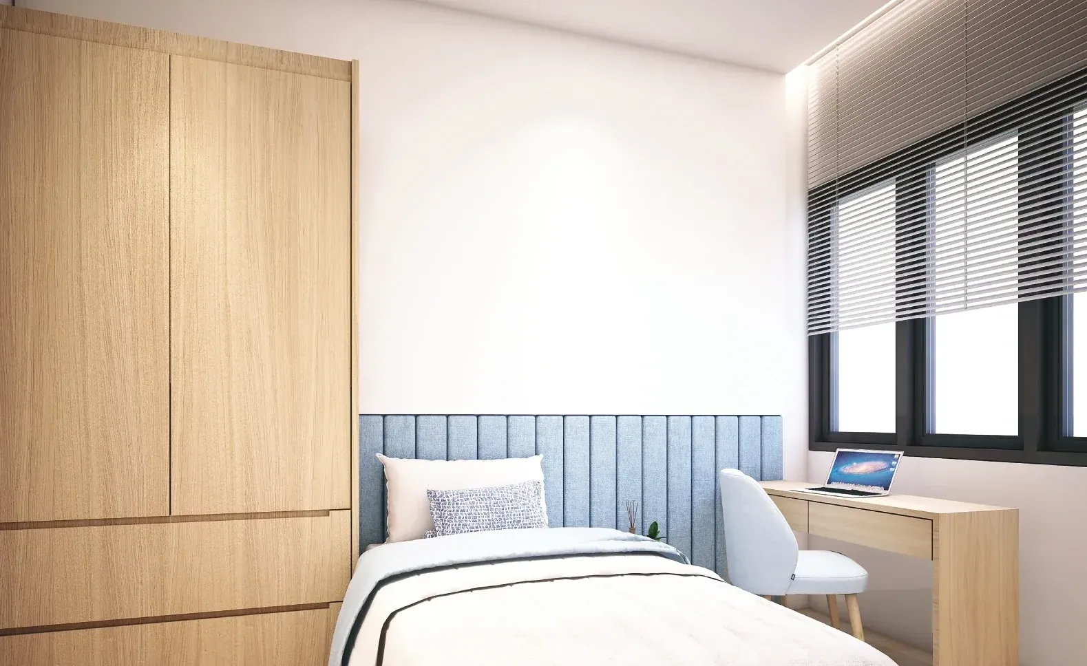 Bedroom 2 with study desk