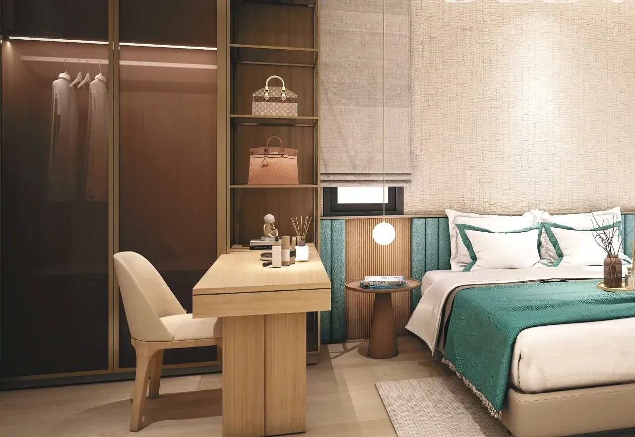 Master bedroom with dressing table