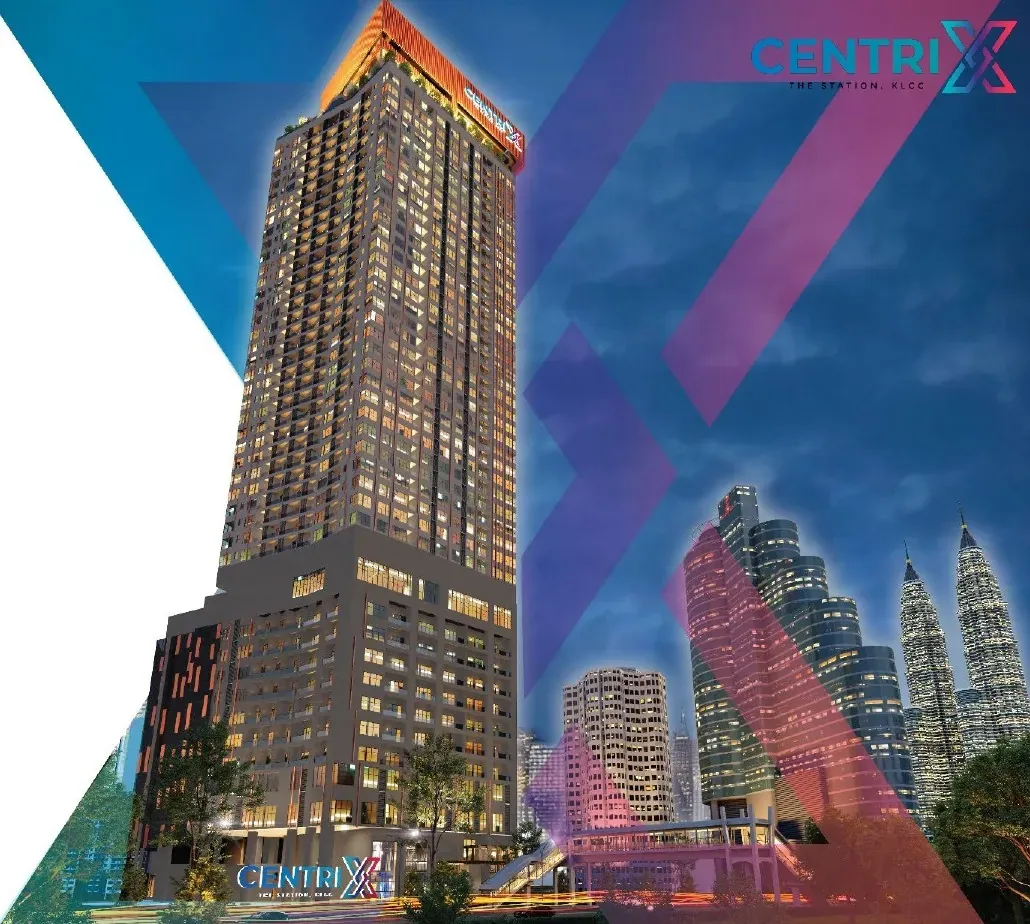The CENTRIX tower in the Kuala Lumpur skyline at dusk