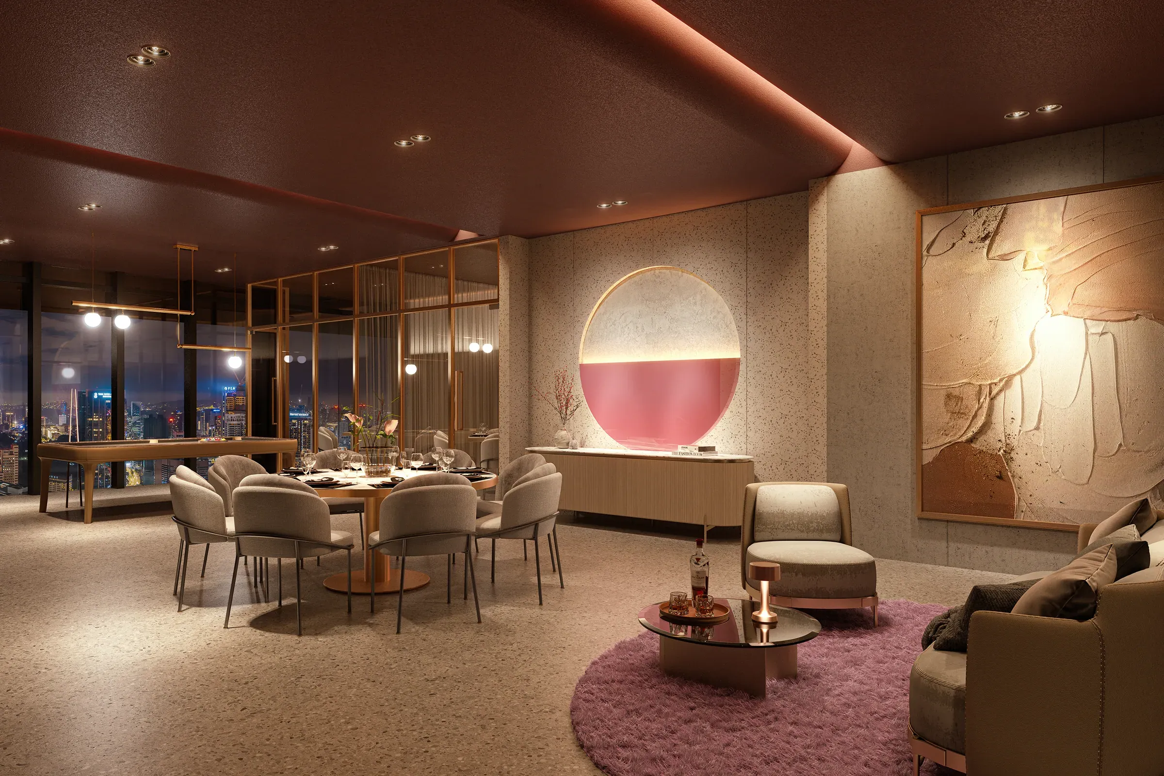 Private dining and entertainment room