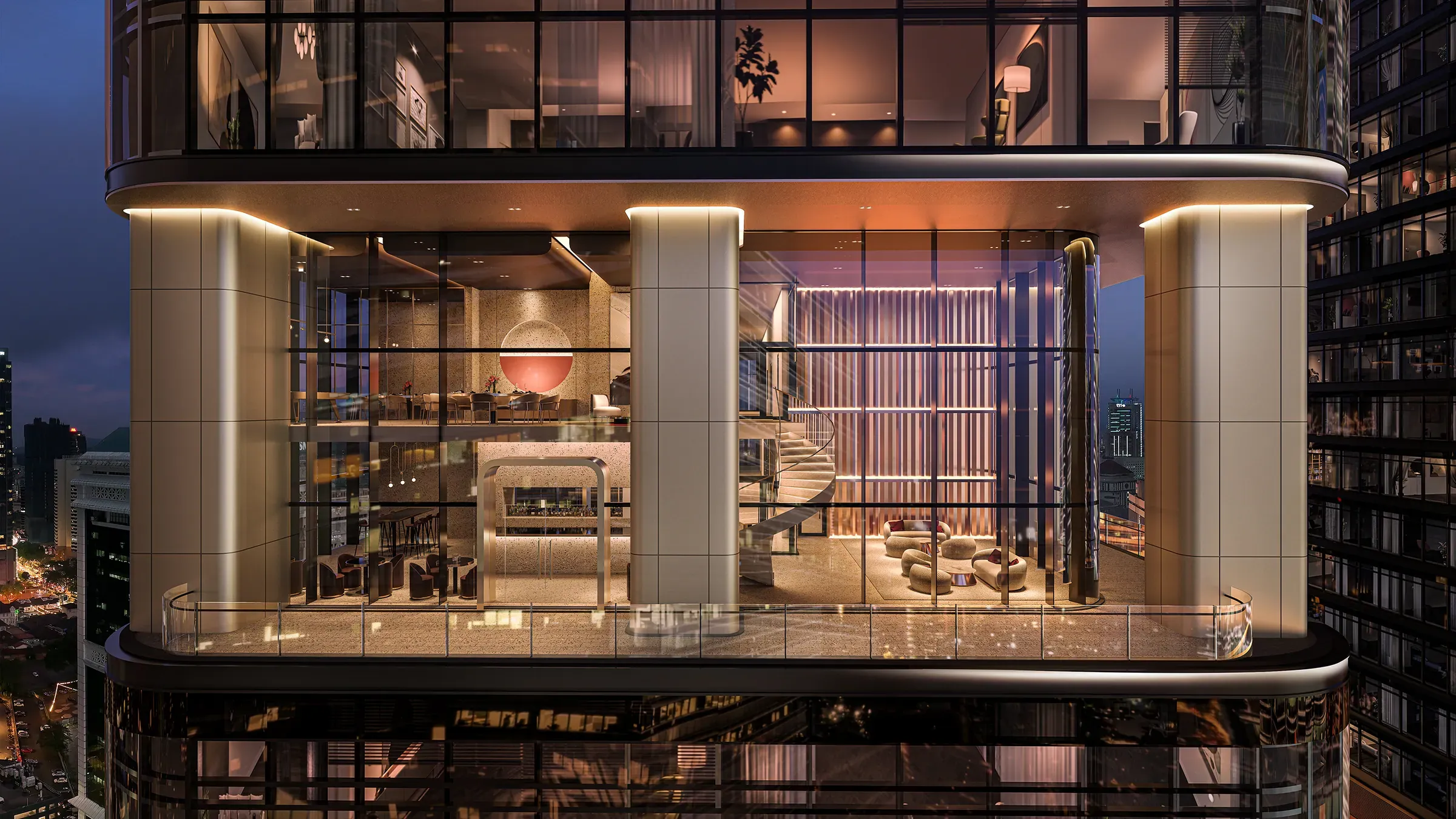 Sky lounge deck