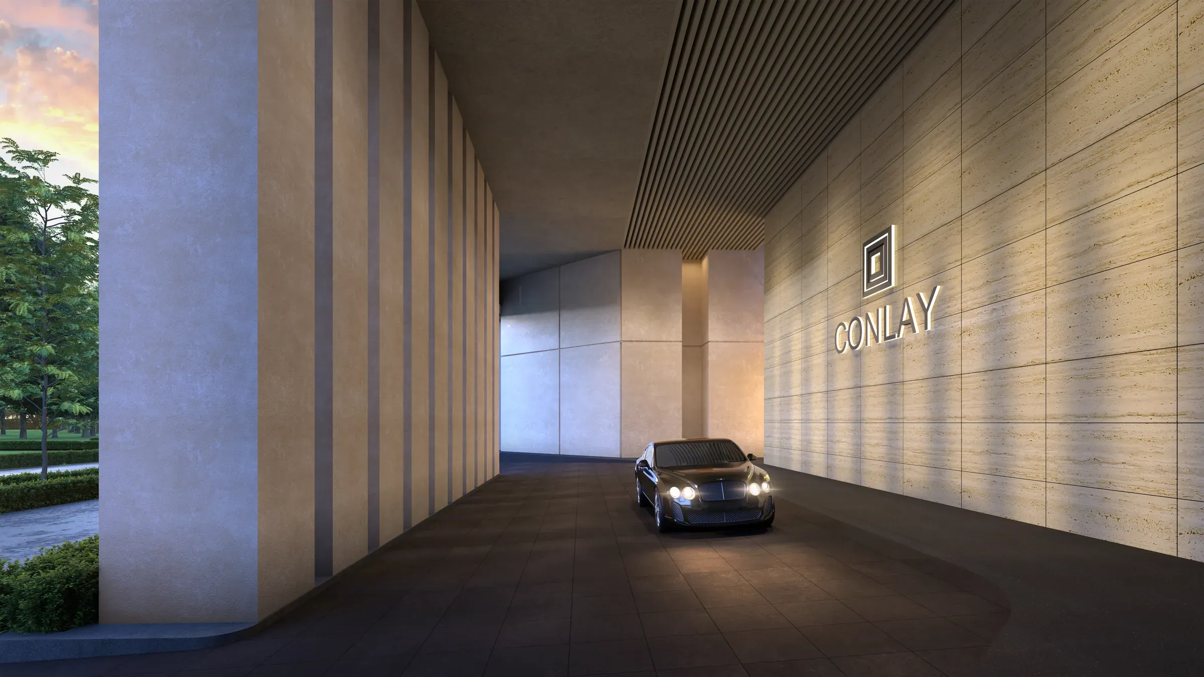 Private arrival drop-off