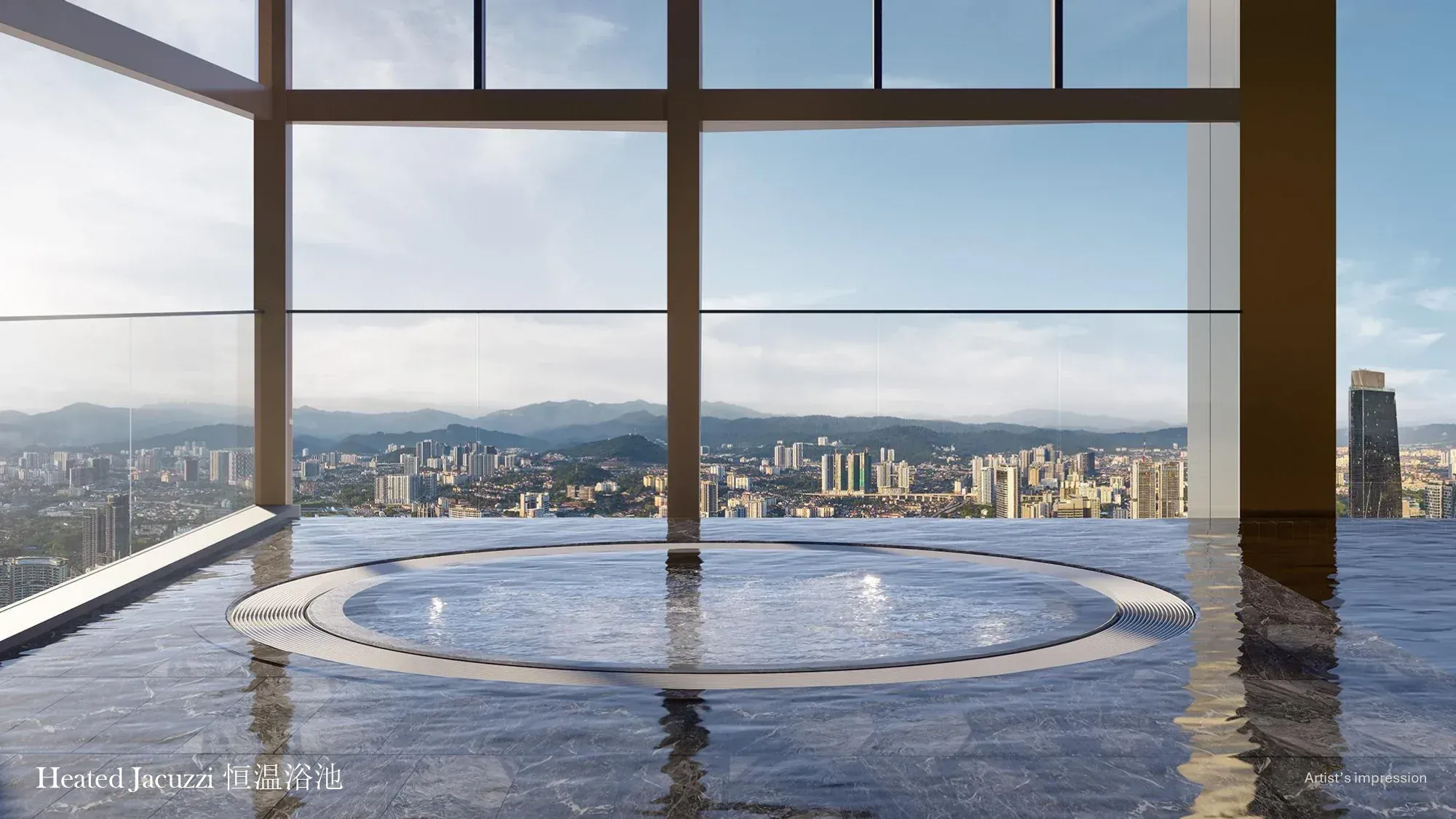 DIVINE KLCC heated jacuzzi