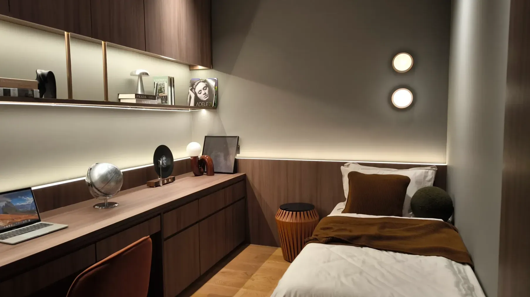 Bedroom with study desk