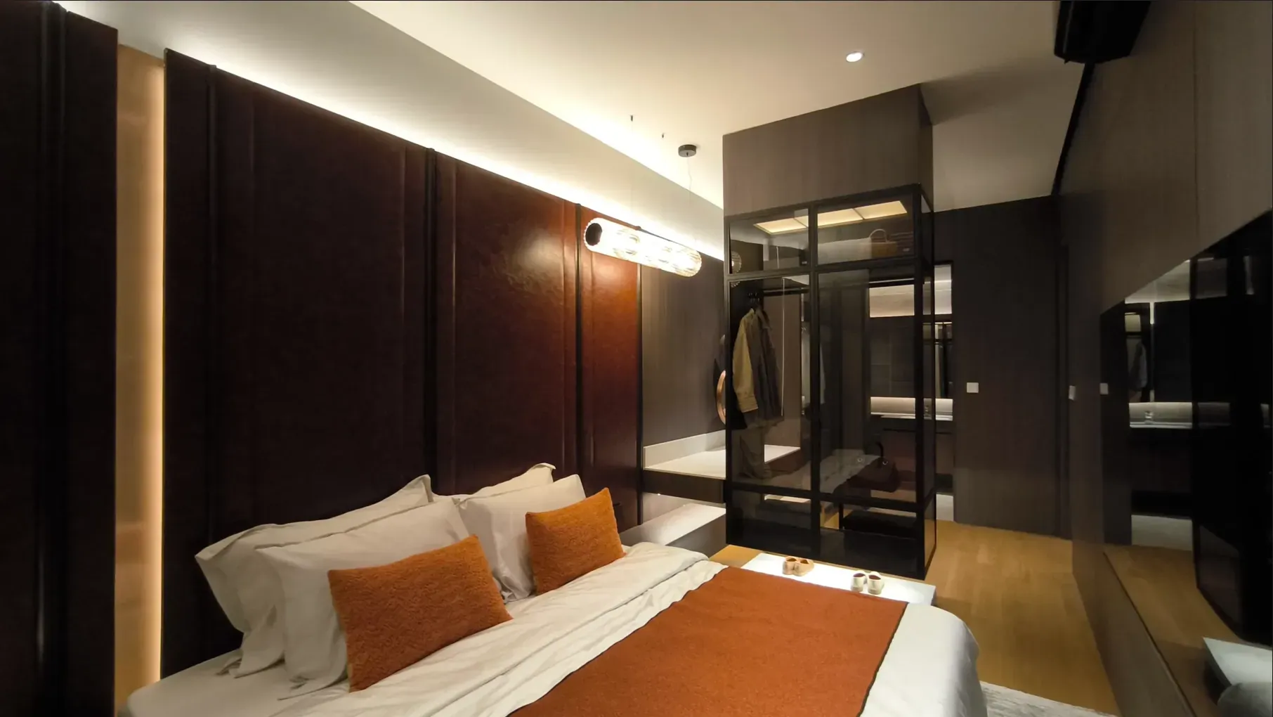 Master bedroom with walk-in wardrobe