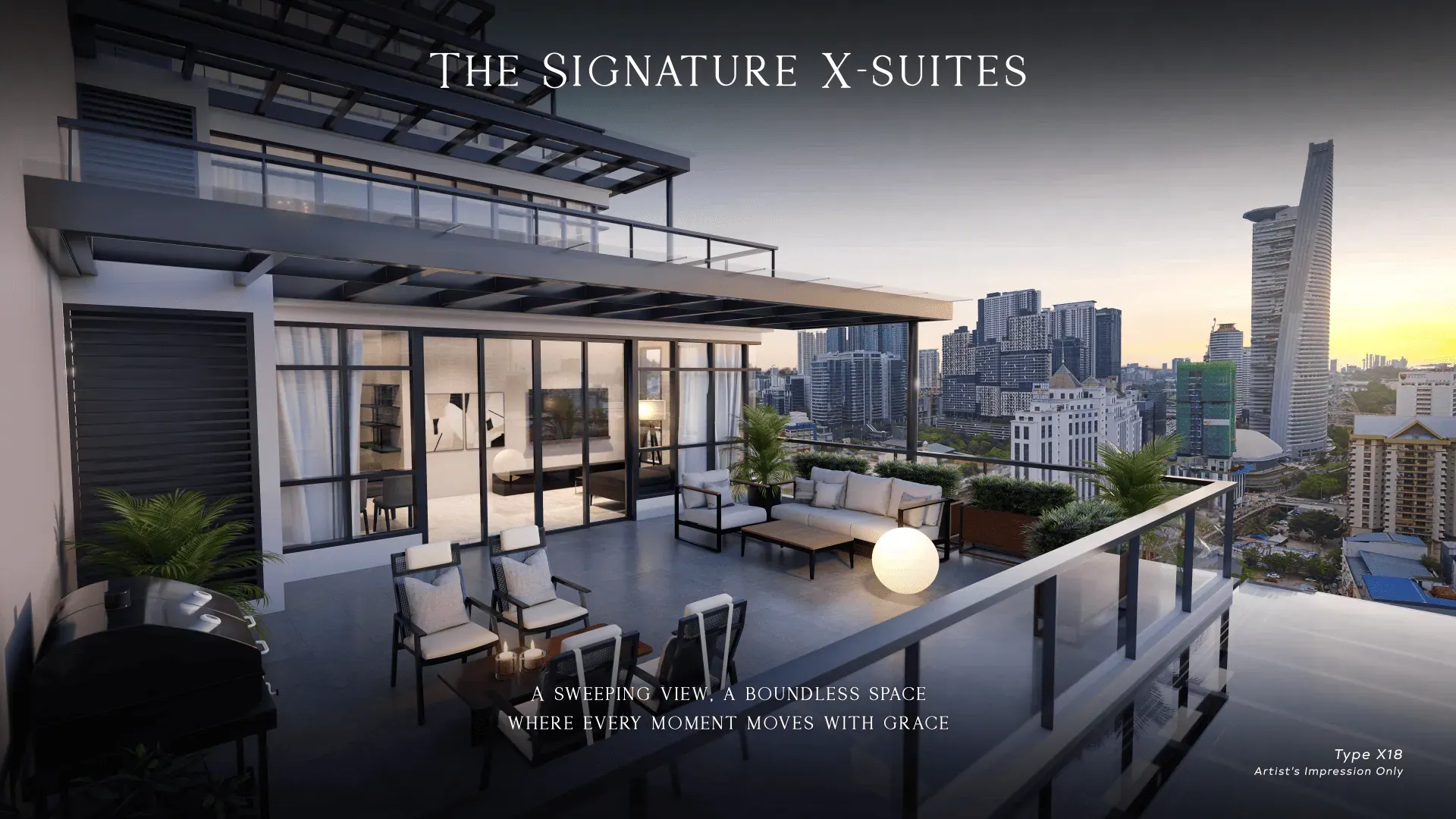 The Signature X-Suites terrace