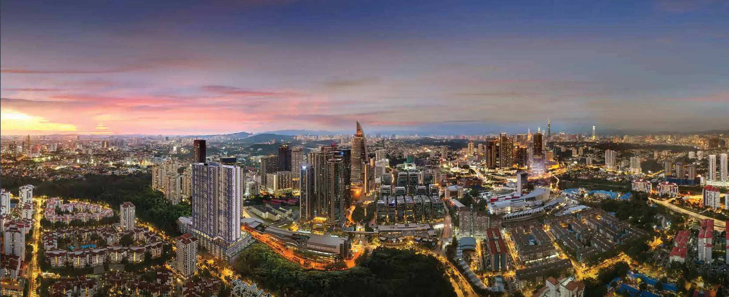 Bangsar South at dusk