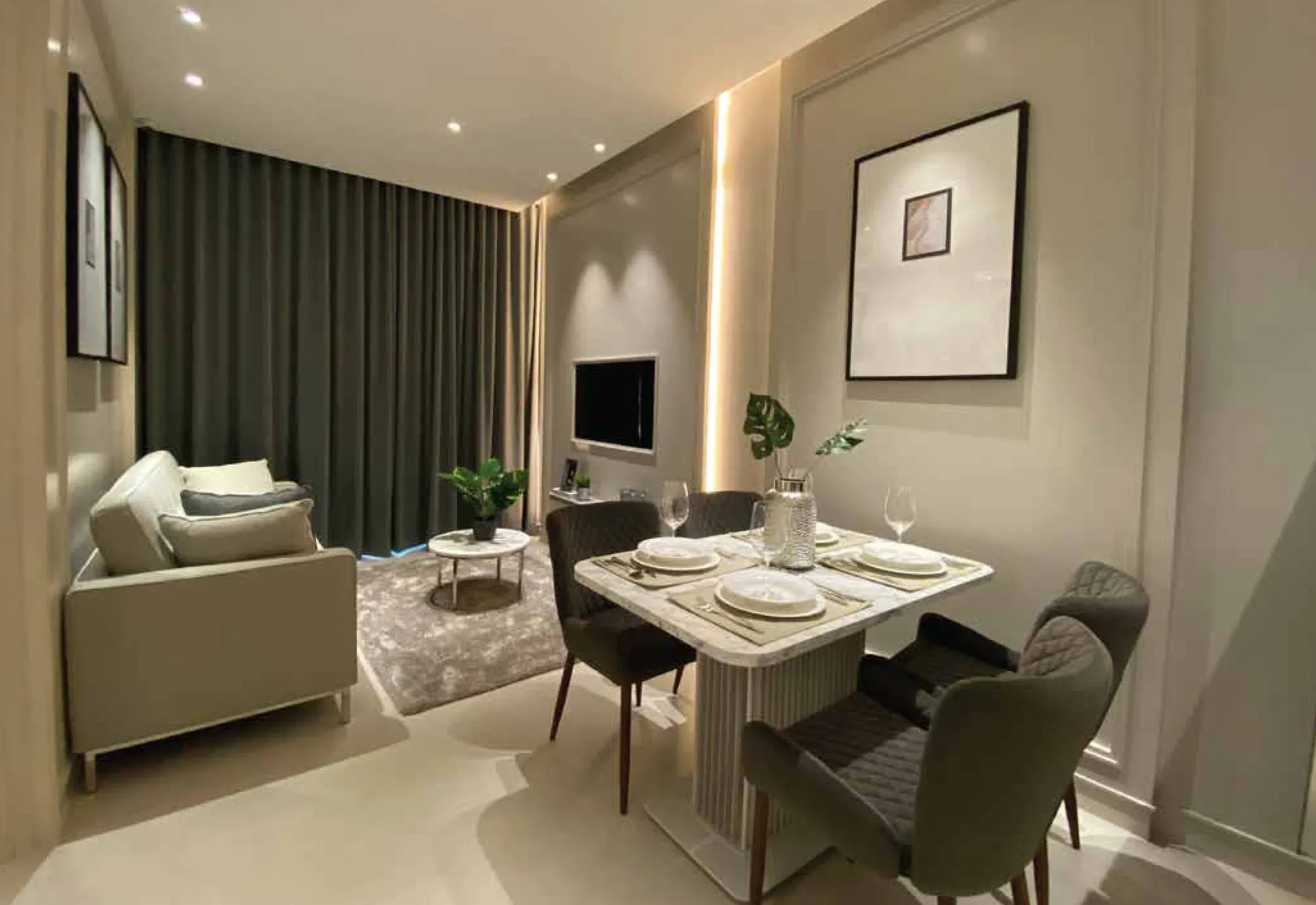 Living and dining