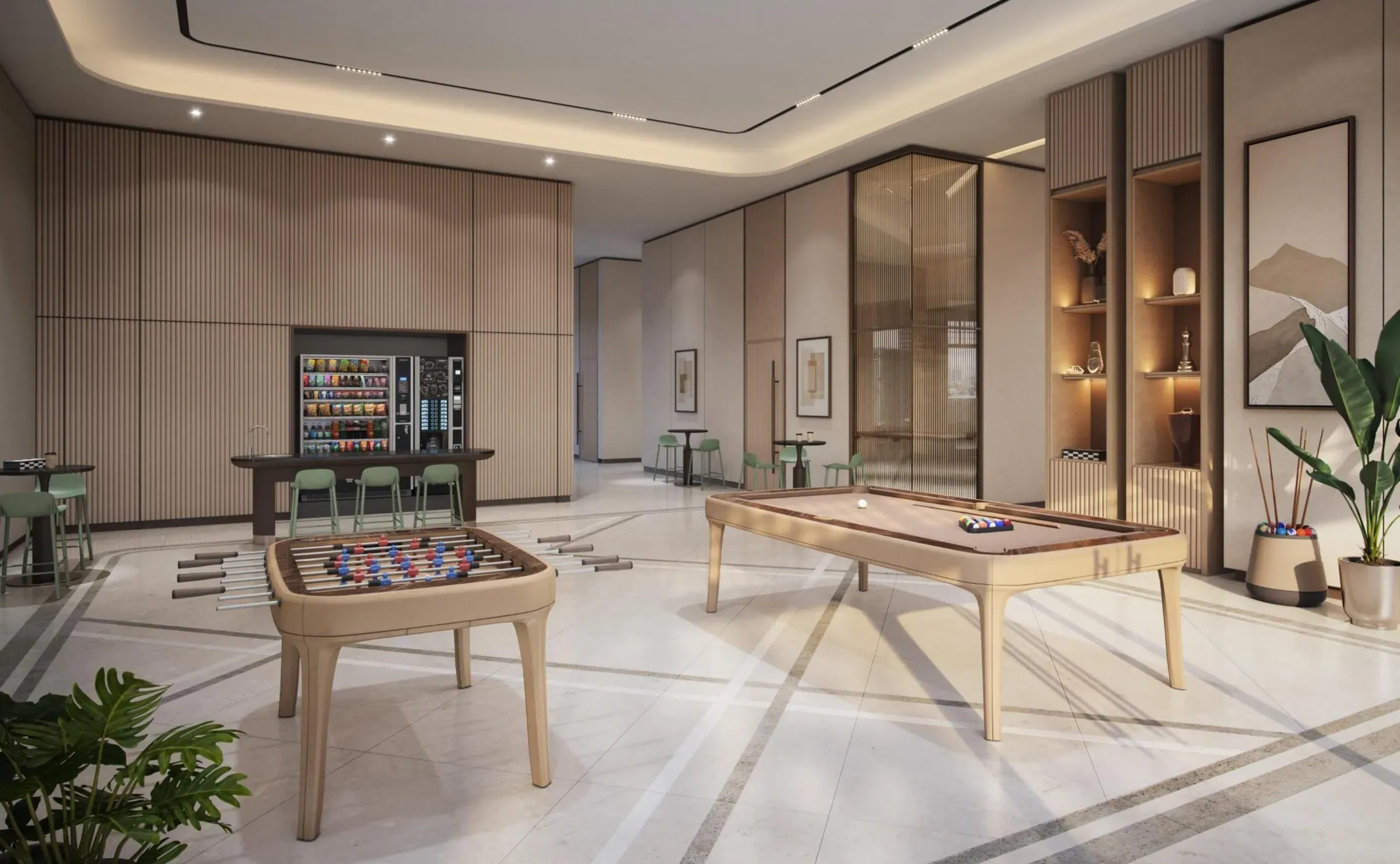 Games and entertainment room