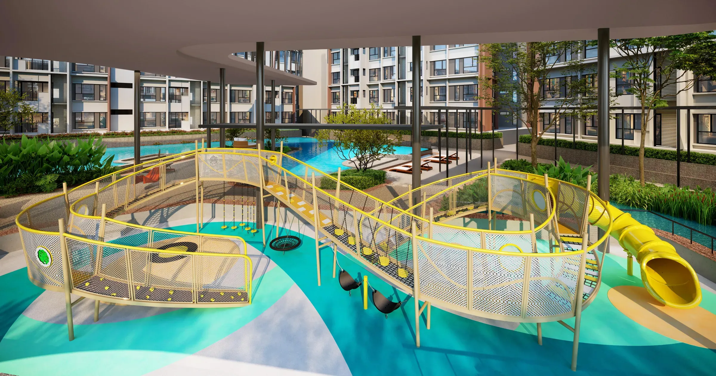 Children's water playground