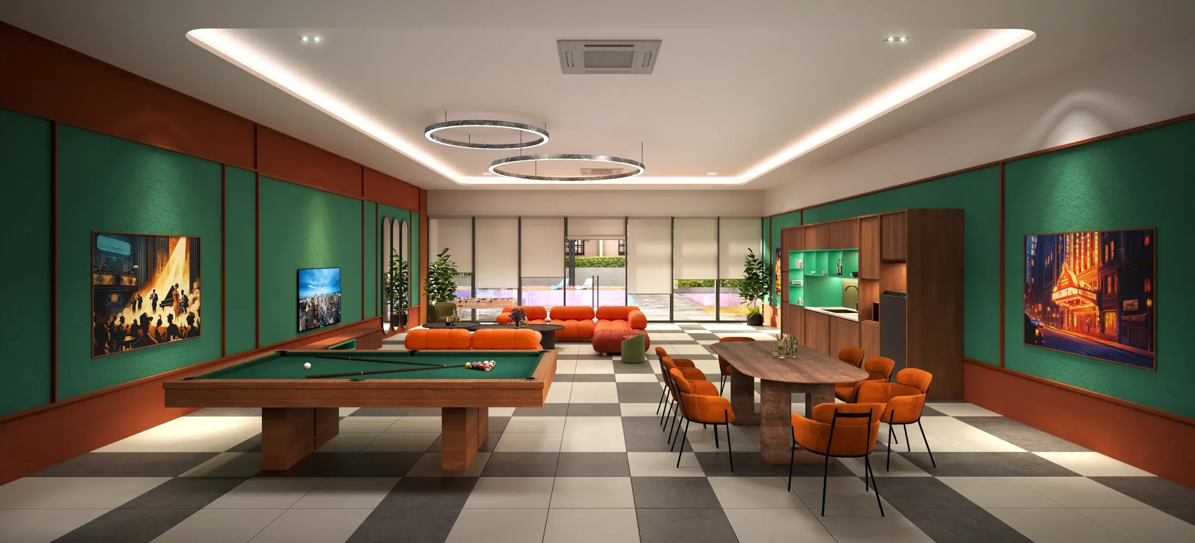 Leisure villa games room